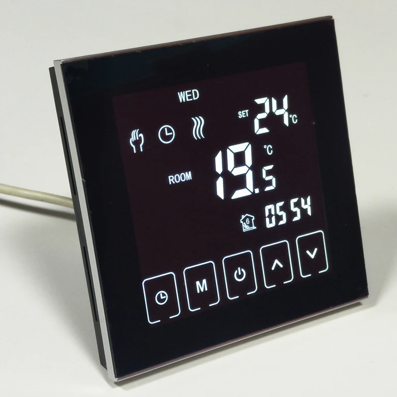 Комнатный термостат с ЖК-экраном для настенного газового котла система нагрева воды термостат Еженедельный программируемый