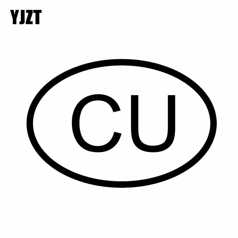 Yjzt 13 7cm 9 3cm Car Sticker Cu Cuba Country Code Oval Vinyl Decal Yjzt 13 7cm 9 3cm Car Sticker Cu Cuba Country Code Oval Vinyl Decal Black Silver C10 01303 In Stickers From Automobiles Motorcycles On Aliexpress