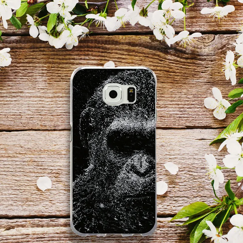 Детский Цветной чехол с рисунком обезьяны гориллы для Samsung Galaxy Note 3 4 5 8 S3 S4 S5 Mini S6 S7
