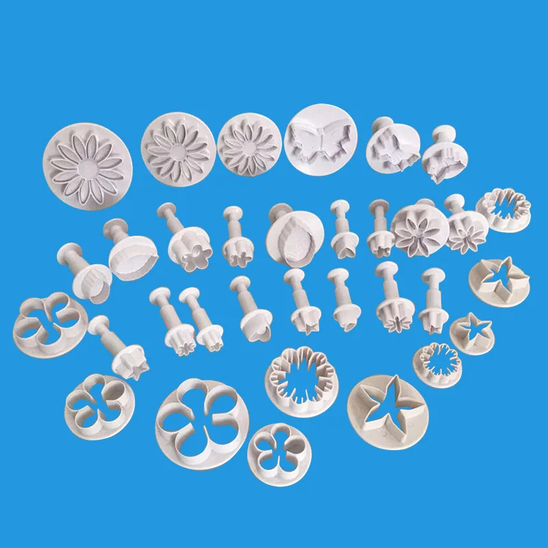 

SEAAN 33pcs Sugarcraft Cake Decorating Tools Fondant Plunger Cutters Cake Tools Cookie Biscuit Cake Mold Bakeware Accessories