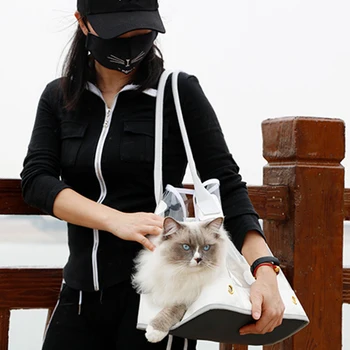 

Promotion Cute Transparent Small Pet Cat Dog Travel Luxury Carrier Bag Chihuahua Dog Puppy Outdoor Carrying Bags Tote