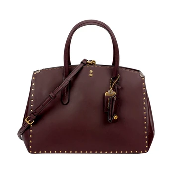 

COACH HEATHER CARRYALL BAG WITH RIVETS 31932