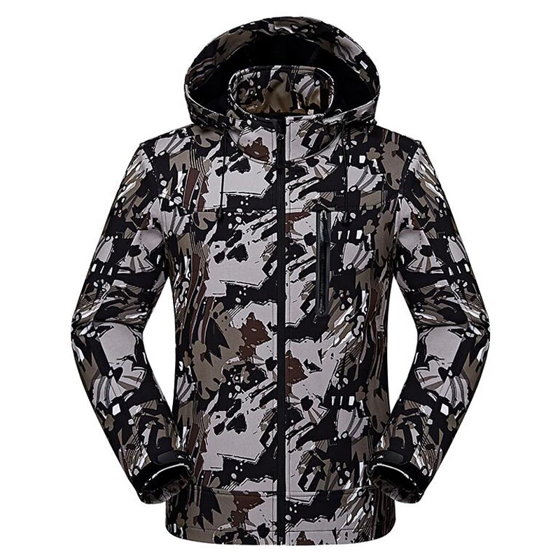 Soft Shell Assault Clothing Male Camouflage Warm Fleece Spring Autumn ...