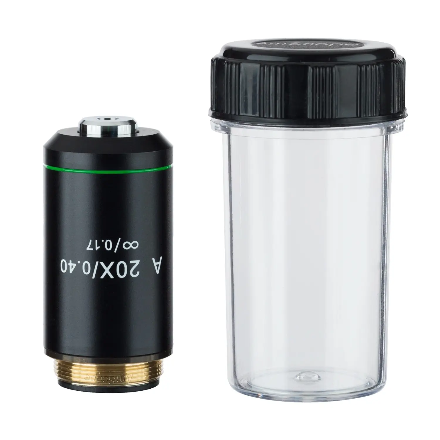 Бесплатная доставка-AmScope 20X Бесконечность ахроматический объектив микроскопа с
