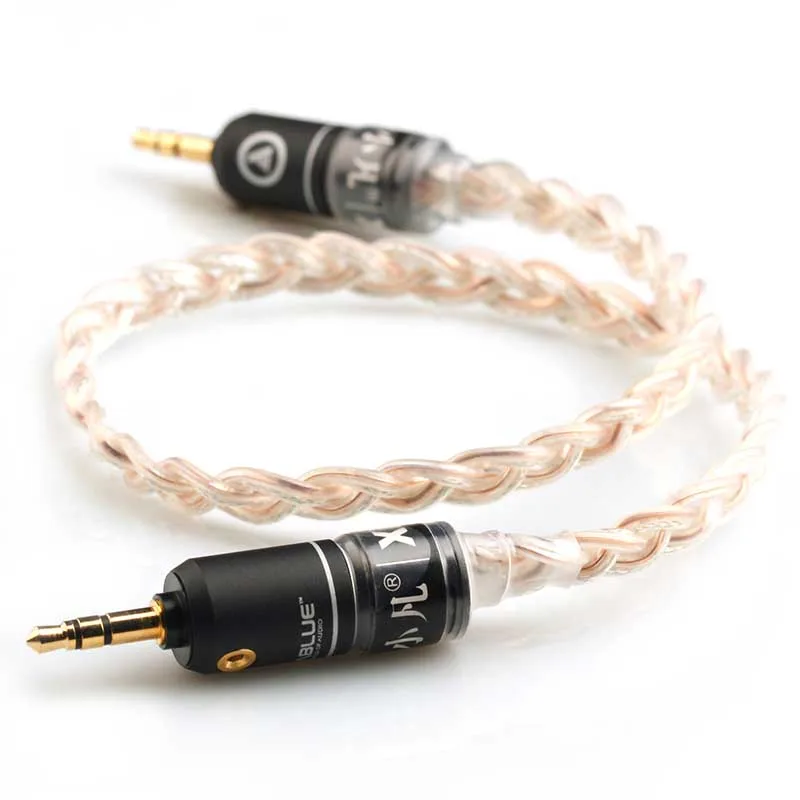 

Xiao Fan R-B-7 3.5mm to 3.5mm Custom interface Cable Aux Audio Cable for Car/Headphone/power amplifier/Oneplus 5t