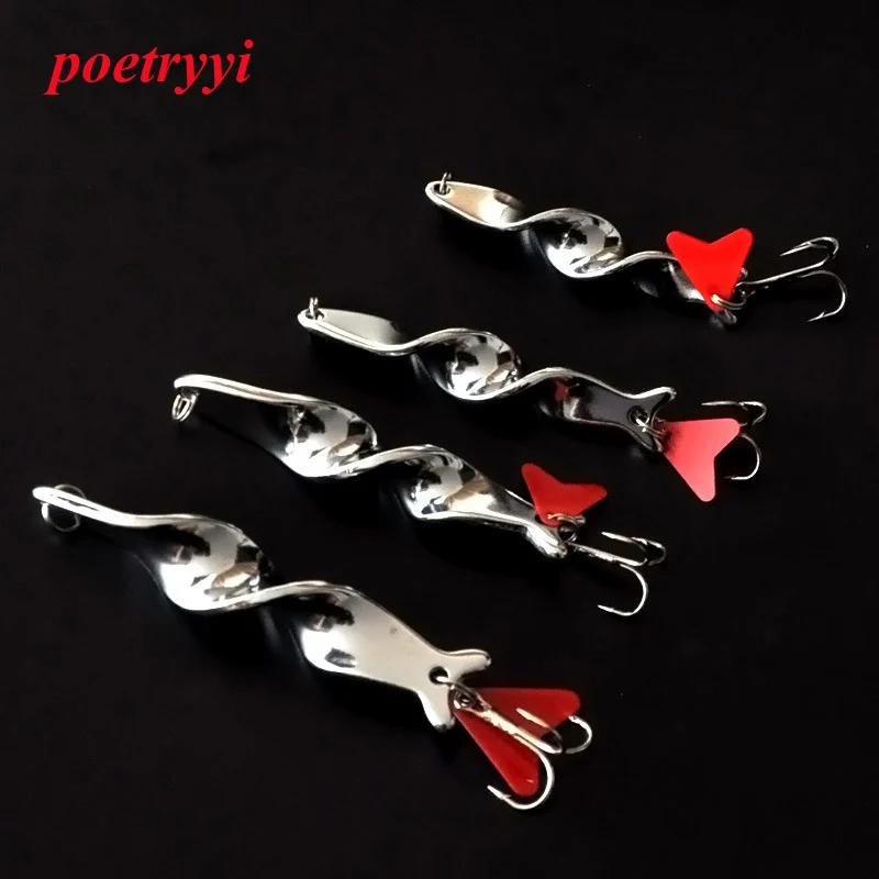 

POETRYYI 1pc 10g 14g 21g 28g Metal Spoon Lure Fishing Lure Hard Lure Spinner Spoon Baits For Trout Pike Pesca Peche Tackle 35