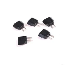 5Pcs/set High Quality EU Euro Europe to US USA AC Power Plug Travel Converter Adapter Charger Wholesale Home Tools