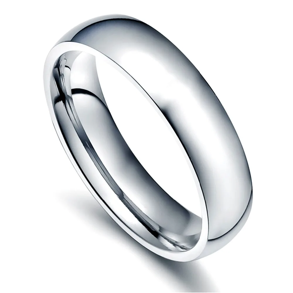 LUXUSTEEL Stainless Steel Gold Color Ring Wedding Lover Rings For Men/ Women Anniversary Gift Couple Jewelry Wholesale