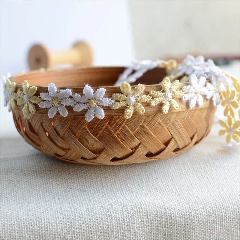 18 м/лот красивой цветочной вышивкой кружевной отделкой Цветочные Ribbon1.5cm Широкий