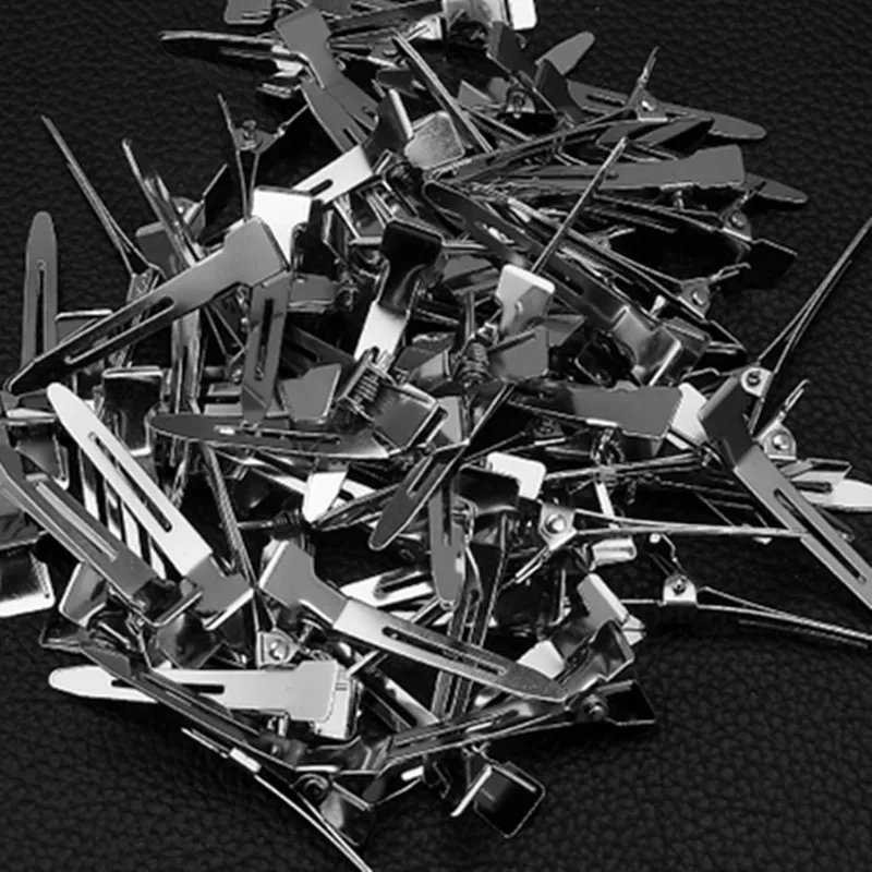 

Заколка для волос «сделай сам», 4,5 см, позиционирование, зажим для утконоса, разделительная заколка для волос, аксессуары для домашних животных, собак ручной работы, зажим для лука, 100 шт./лот