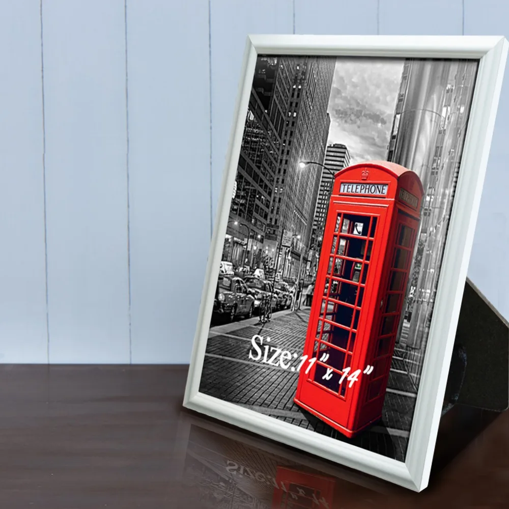 

Giftgarden 11 Inch Poster Frames White Wall Mounting Picture Frames Poster Set of 2 Pcs