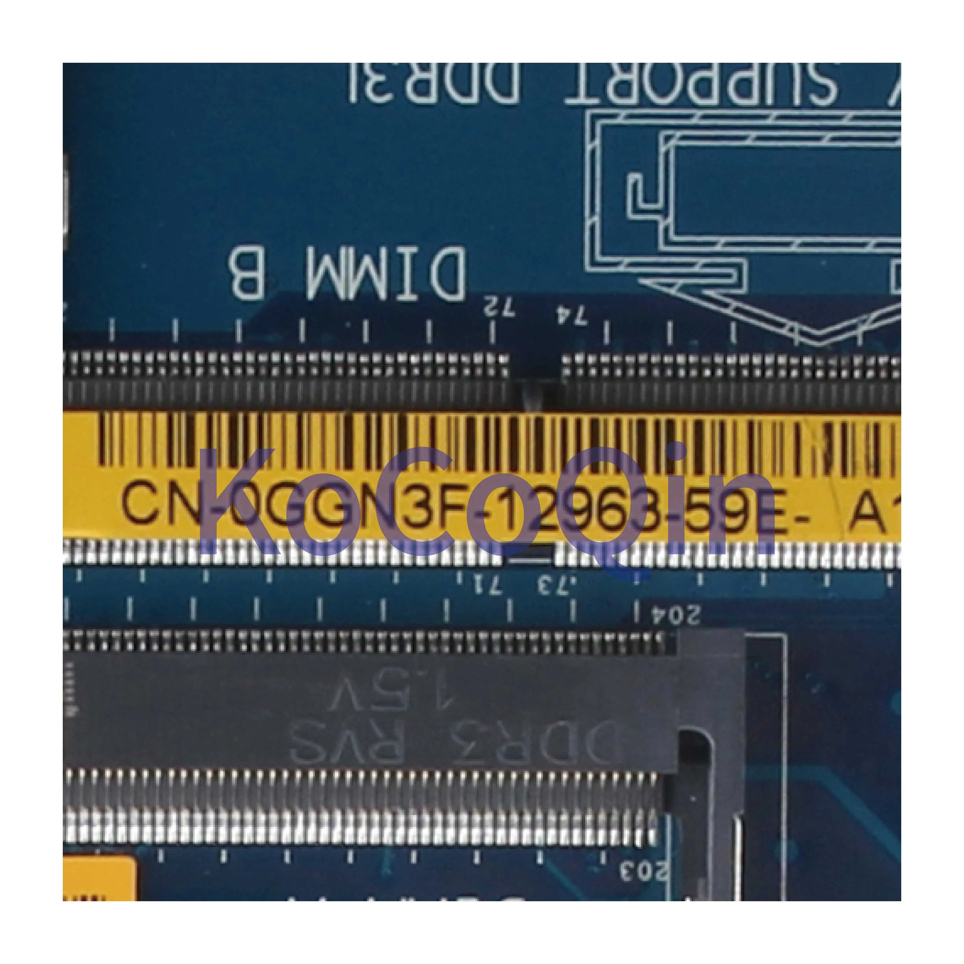 amazing  KoCoQin Laptop motherboard For DELL Inspiron 15 5559 5759 5459 3559 I7-6500U Mainboard CN-0GGN3F 0G