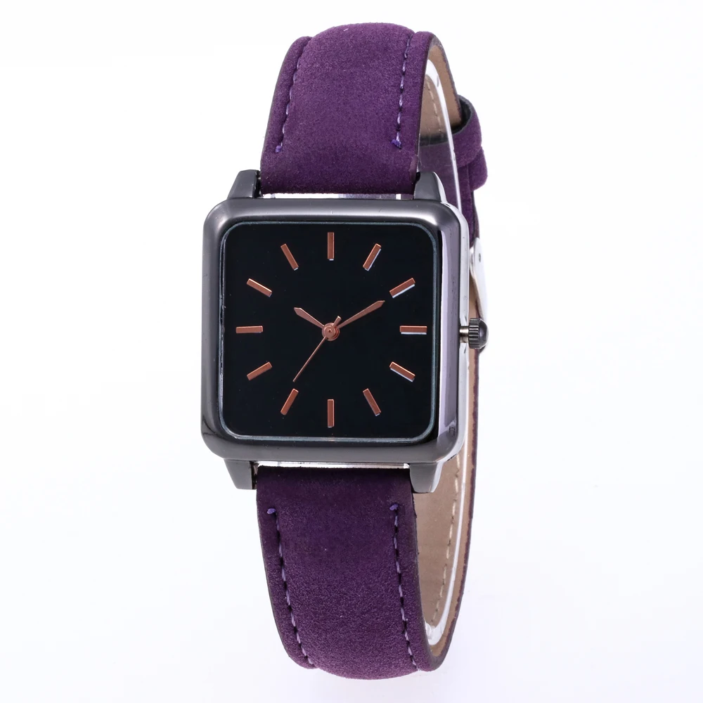 New 2019 Hot Fashion Women Square Shape Luxury Dress Watches Ladies