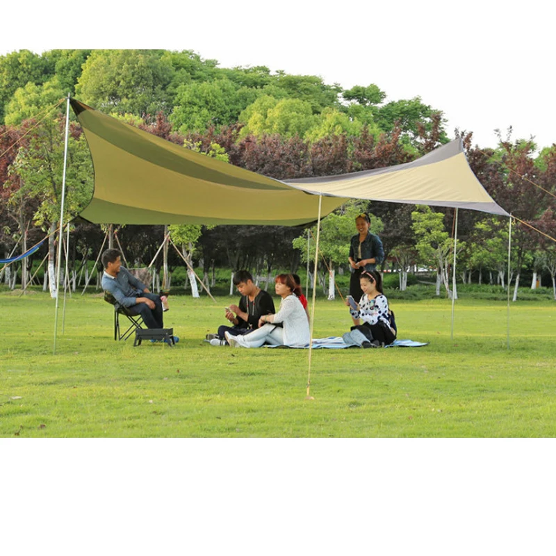 

Size 5M*5M large Sun shade car rainproof awning outdoor beach canopy 6 - 10 people gazebo party tent shelter tarp