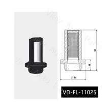 50 шт. Инжектор топлива микро Корзина Фильтр Одежда высшего качества ремонт инжектора Услуги Наборы Размеры: 10.4x4.4x16.5 мм vd-fl-11025