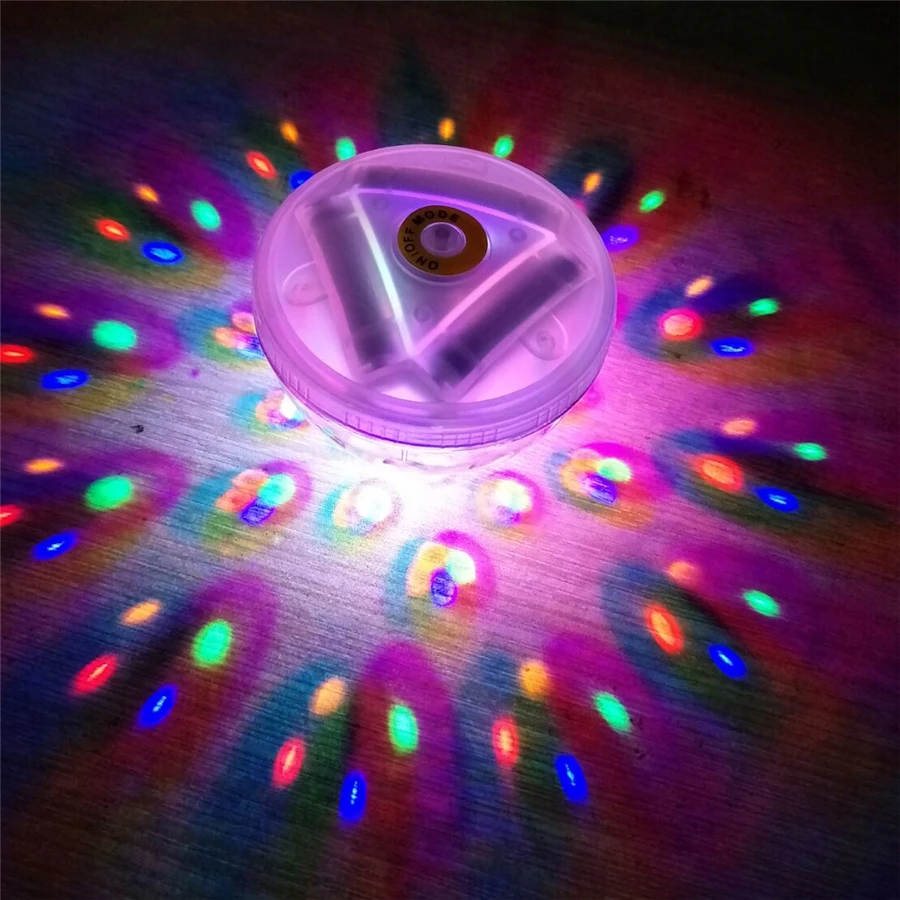 

LED Glowing Underwater Fountain Light Show Waterproof Float Disco Spa Bathtub Lights Swimming Pool Pond Fish Tank Aquarium