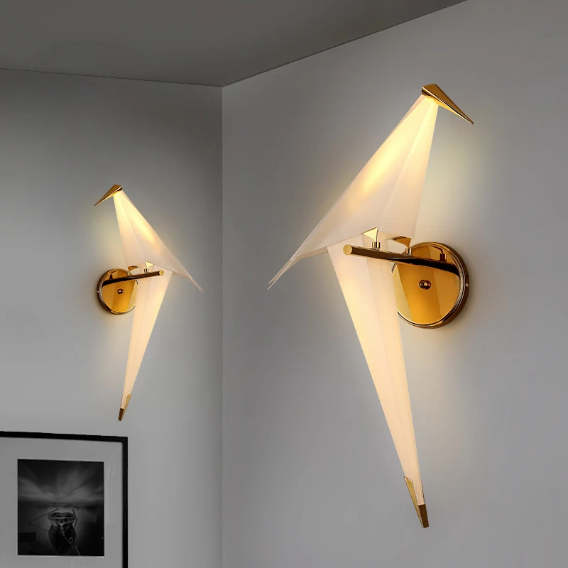 Постсовременный светодиодный настенный бра для гостиной Новинка освещение для прохода скандинавские светильники Лофт птица настенные