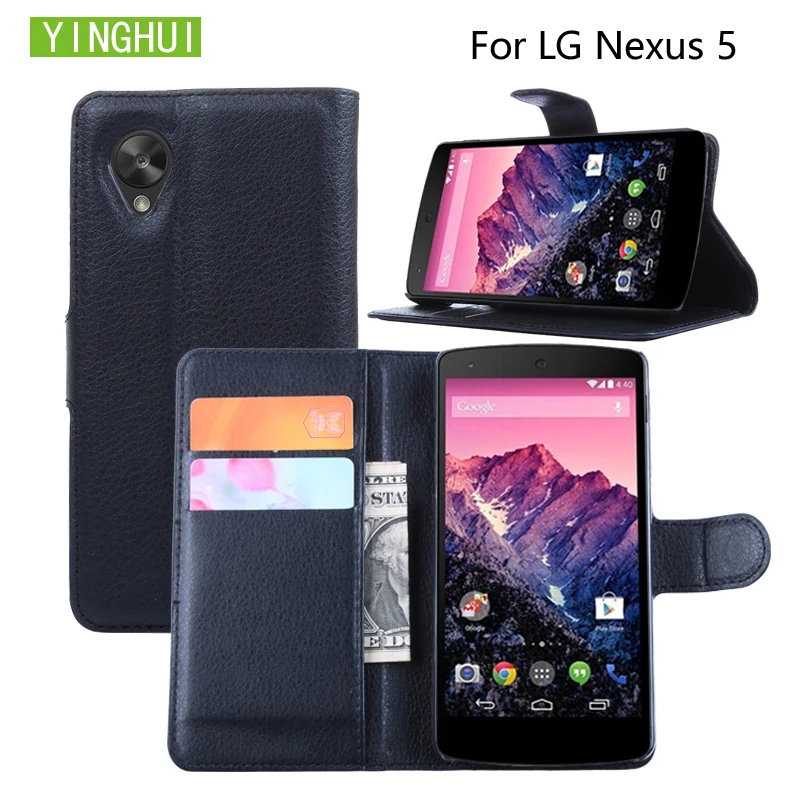 Чехол для Google Nexus 5 кожаный чехол телефона откидной 5X подставка кошелек сумка