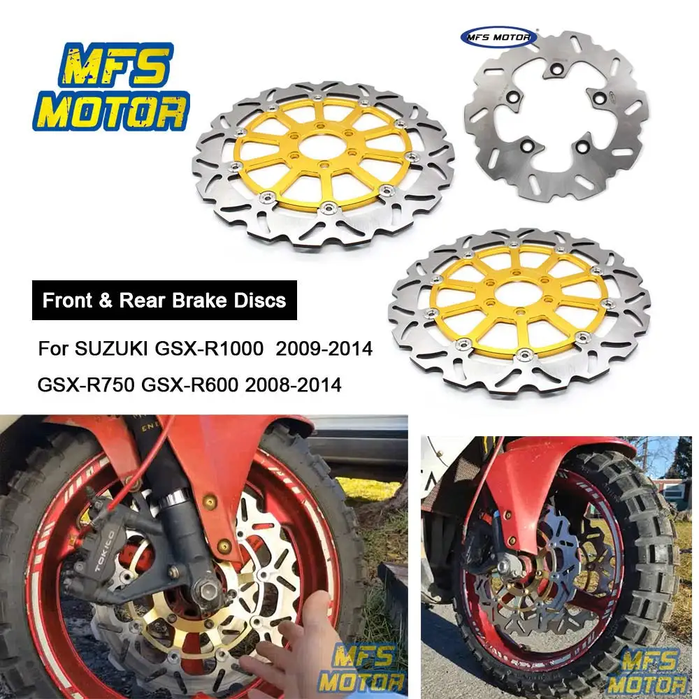 

CNC Front/Rear Brake Discs For Suzuki Gixxer GSXR 600 750 1000 GSX-R1000 GSX-R750 GSX-R600 Motorcycle Floating Brake Disc Rotor