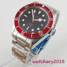 New 41mm Corgeut black dial Red bezel Complete Calendar Luminous Hands Sapphire Glass Deployment Automatic Mechanical Mens Watch New 41mm Corgeut black dial Red bezel Complete Calendar Luminous Hands Sapphire Glass Deployment Automatic Mechanical Mens Watch