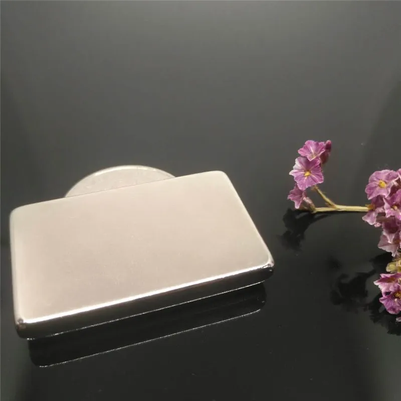 

Zion 1pcs 40x25x5mm neodymium magnets super block permanent N35 NdFeB strong cuboid magnetic rare earth magnets 40mmx25mmx5mm