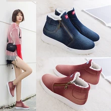 Cuculus 2020 Winter Platform Boots Women Boots Super Warm Winter Casual Shoes Women Cowboy Ankle Boots For Women 4 COLOR 1365