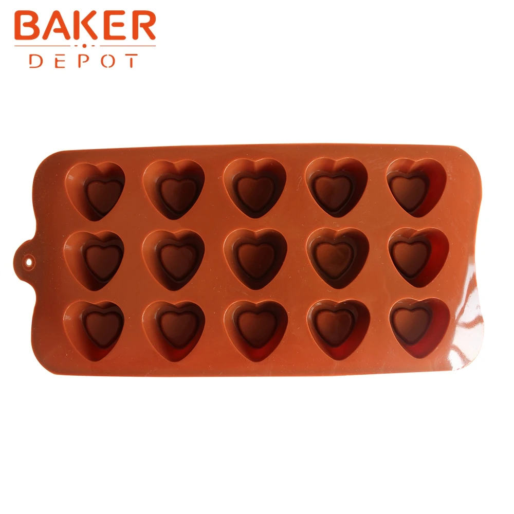 

silicone cake decorating tool novelty chocolate mold 15 love heart silicone cake mold ice cube CDSM-099