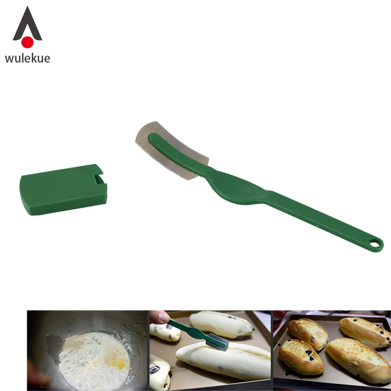 

Wulekue Curved Bread Knife Western-style Baguette Cutting French Toas Cutter Prestrel Bagel Baking Tools Bakers Makers Cooking