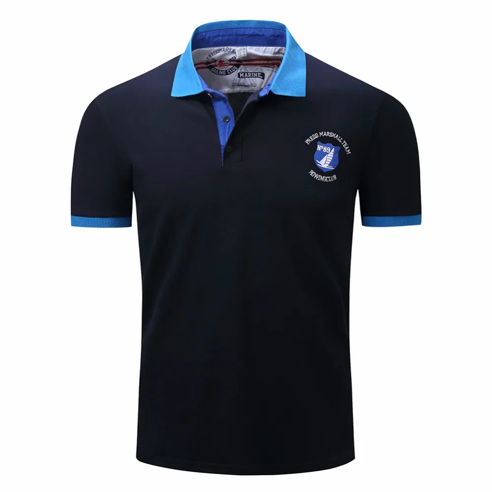 Mens Solid Casual Loose fit Short Sleeve POLO Shirts FM027-in Polo from Men's Clothing on 
