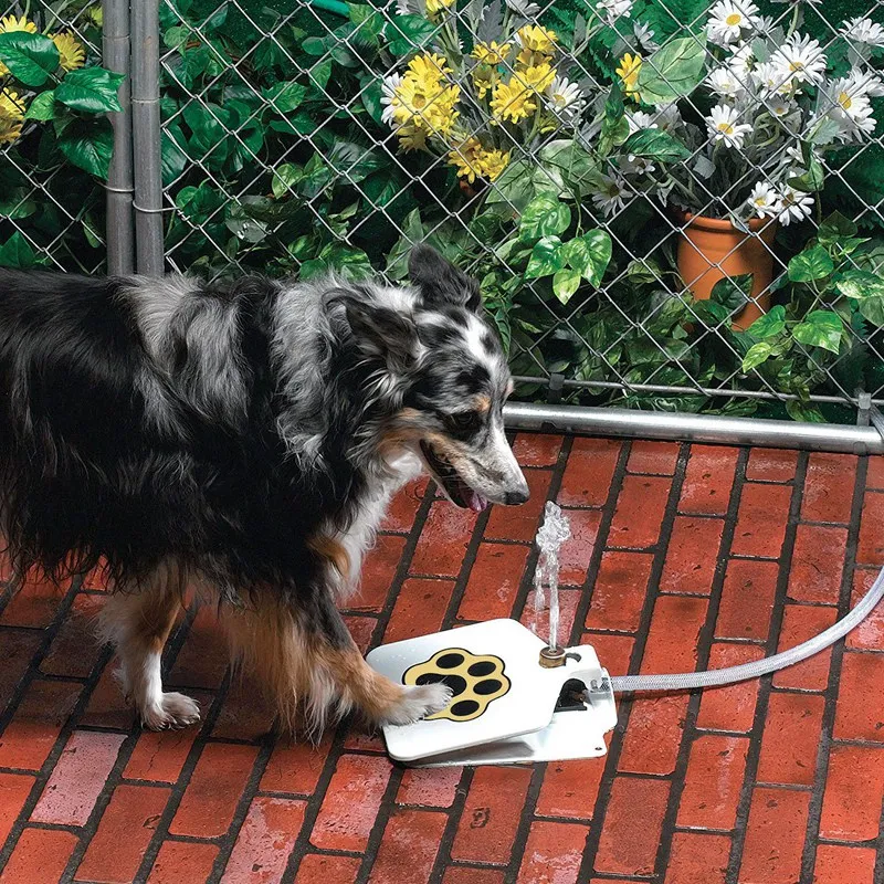 Открытый питомец шаговый на воду диспенсер для домашних животных спринклерная собака фонтан для воды игрушки для домашних животных садовые товары для домашних животных