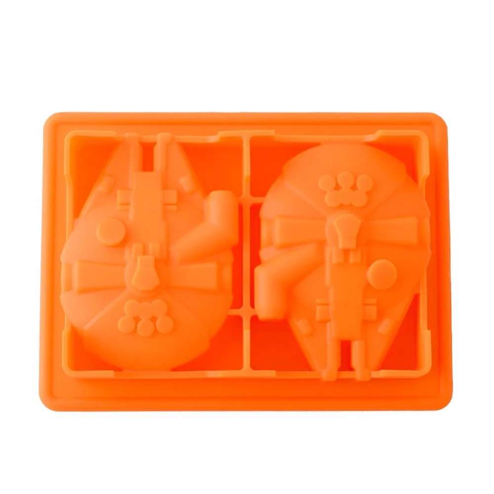 1 шт. винтажный 3D Death Star Wars Millenium Falcon силиконовый лоток для льда Форма мороженого
