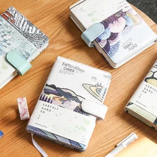 "Земной сад" искусственная кожа милый дневник путешествия журнал исследование тетрадь Памятка подкладка чистая бумага канцелярские принадлежности подарок