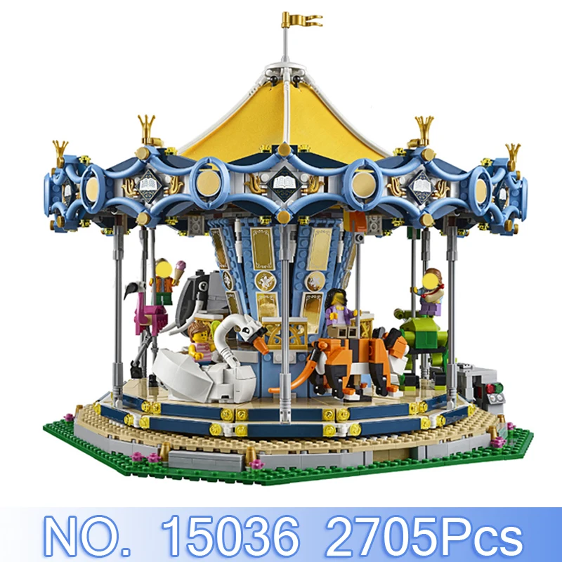 

Lepin 15036 15036B City Street Figure 2705Pcs Carousel Model Building Kits Blocks Bricks Sets Compatible 10257 Educational Toys