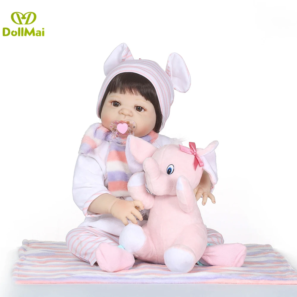 NPK 23 &quotвсего тела силикона Reborn Baby принцесса кукла игрушка купаться играть дома