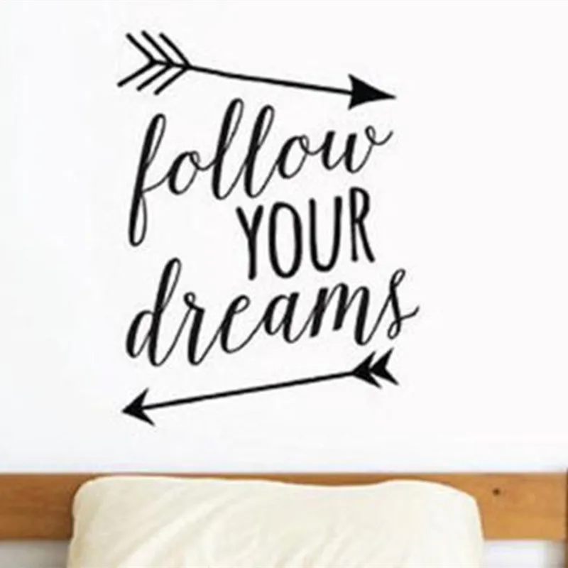 online shop d222 follow your dreams arrows words lettering vinyl