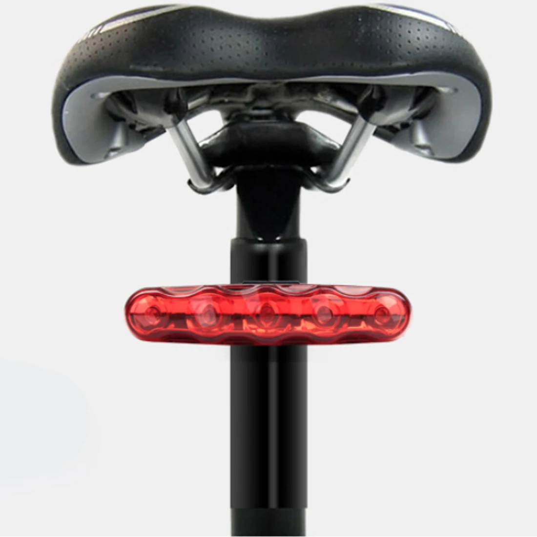 

Rear Seat Bike Light Taillight 5 LED Warning Safety Bicycle Tail Light Lamp Cycling Bicycle Light Reflector Bike Accessories