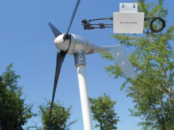 

Grid tie 400W wind turbine generator +controller + Waterproof Grid tie inverter