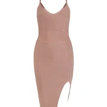 Новое поступление хорошее качество девушка платье ню синий красный оливковое серо-коричневая разрез Бандажное платье черное платье для вечеринки платье+ костюм