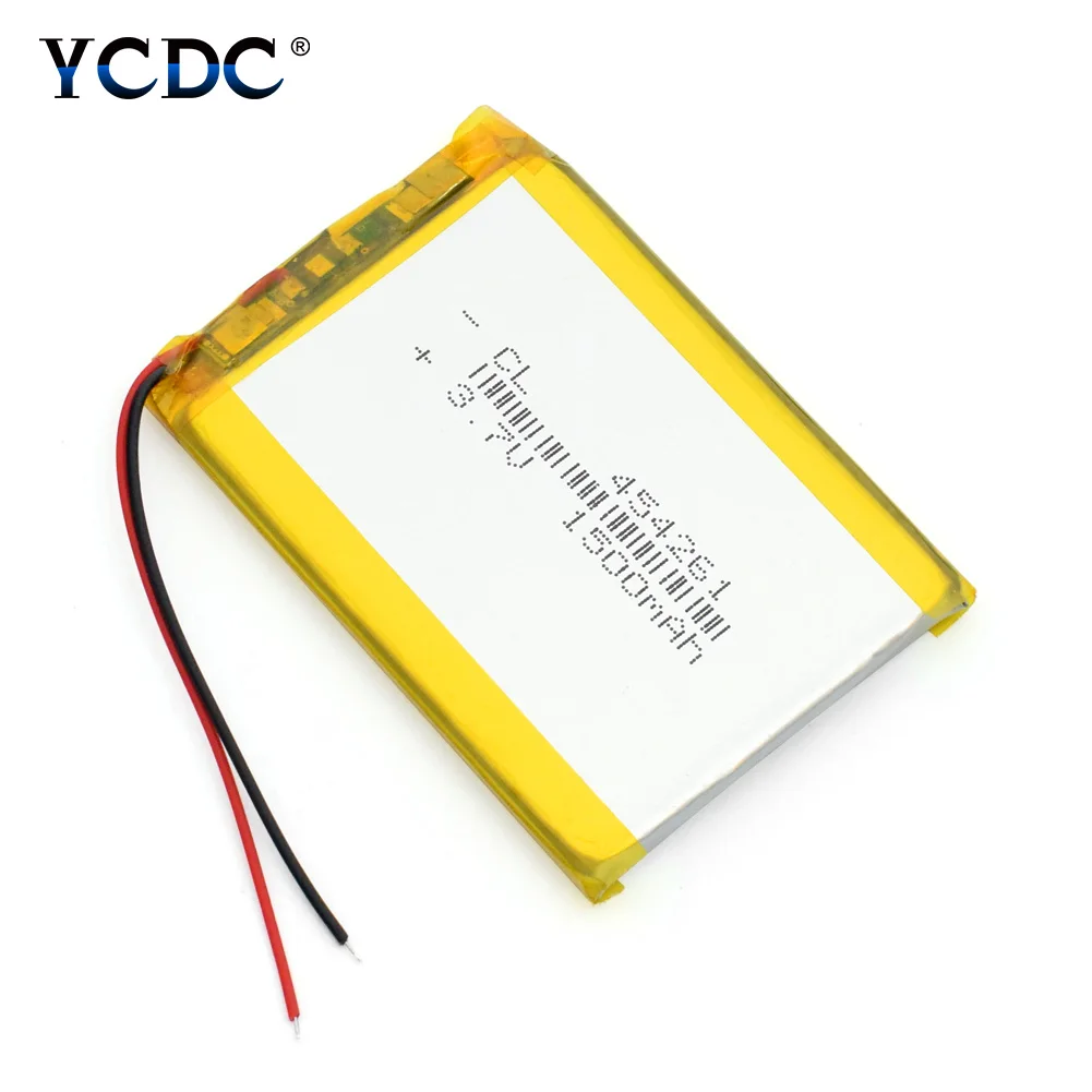 

1/2/4x High Power 3.7v 454261 1500mAh Li-polymer Lithium Batteries 61x42x4.5mm Lipo MP5 Bluetooth Speaker GPS Bateria Replace