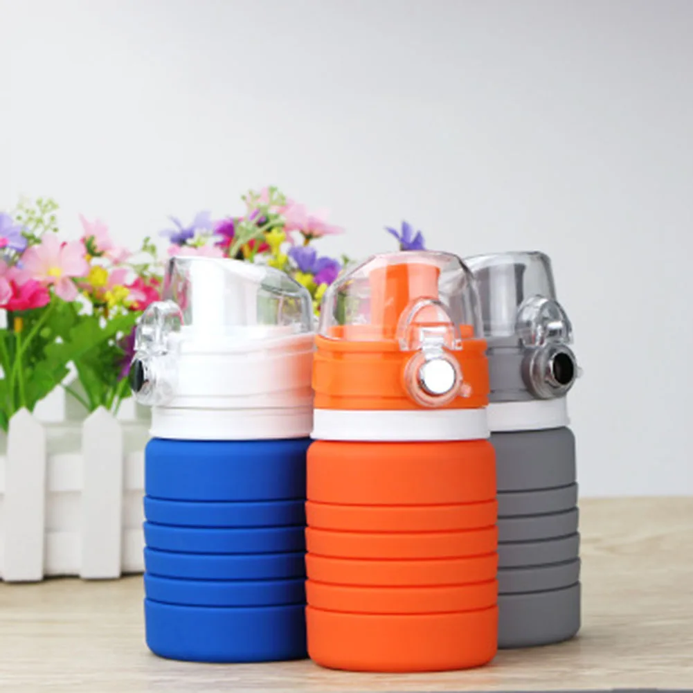 Креативная Складная Силиконовая бутылка для питьевой воды 180 500 мл|my water bottle|sports