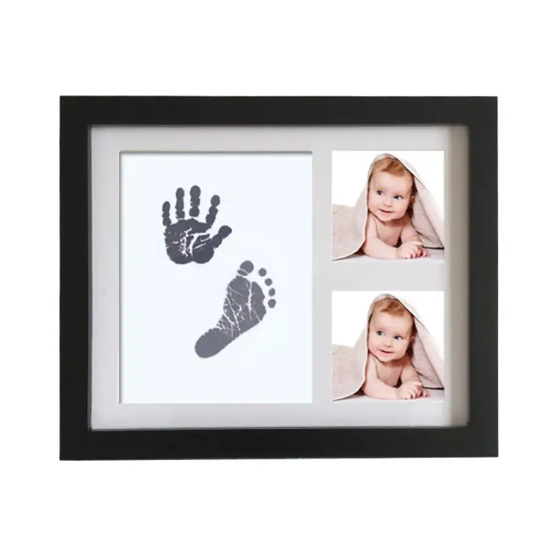 

Multifunction Photo Frame Home Decor Modern Wooden Family Baby Handprint,Footprint Recommendation Pictures Frames Gift Ornament