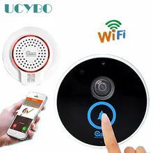 wireless wifi mini ip camera 720P HD Video door phone doorbell doorphone IR night vision audio SD tf card smart door bell