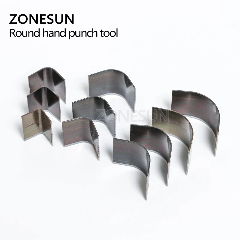 ZONESUN 10 шт./лот кожаный бумажник сумка угловой круглый инструмент для перфорации