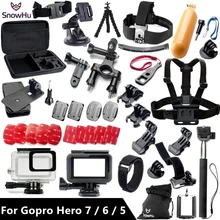 Gopro accessories set Gopro hero 5 waterproof protective case chest mount Monopod for gopro hero 5 tripod for go pro HERO 5 GS41
