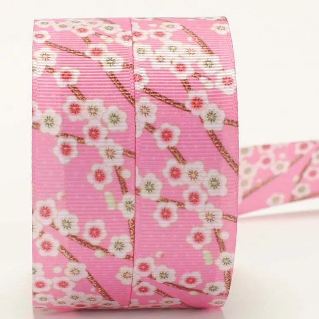 Buy 1"25mm new beautiful Japanese flowers ribbon