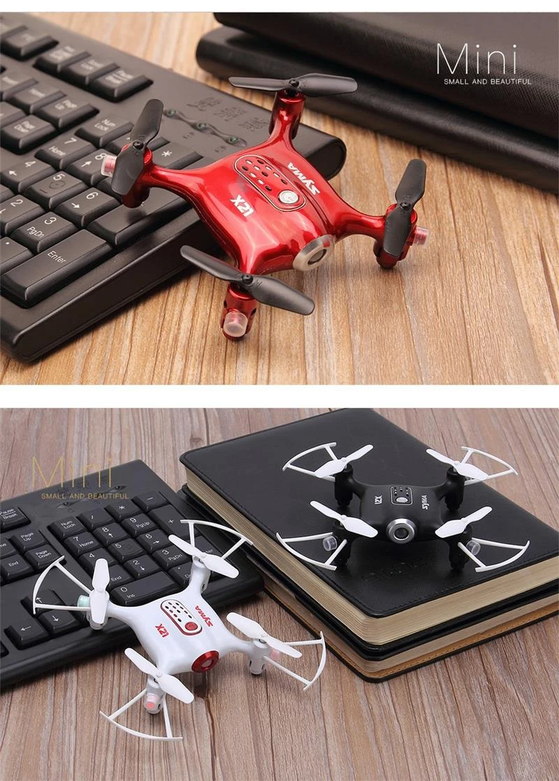 Syma X21 Small Pocket Drone RC Helicopter Auto Hover 3D Flip Mode 2.4G 4CH 6Aixs Headless Mode Mini Quadrocopter Best Kid Gift (16)