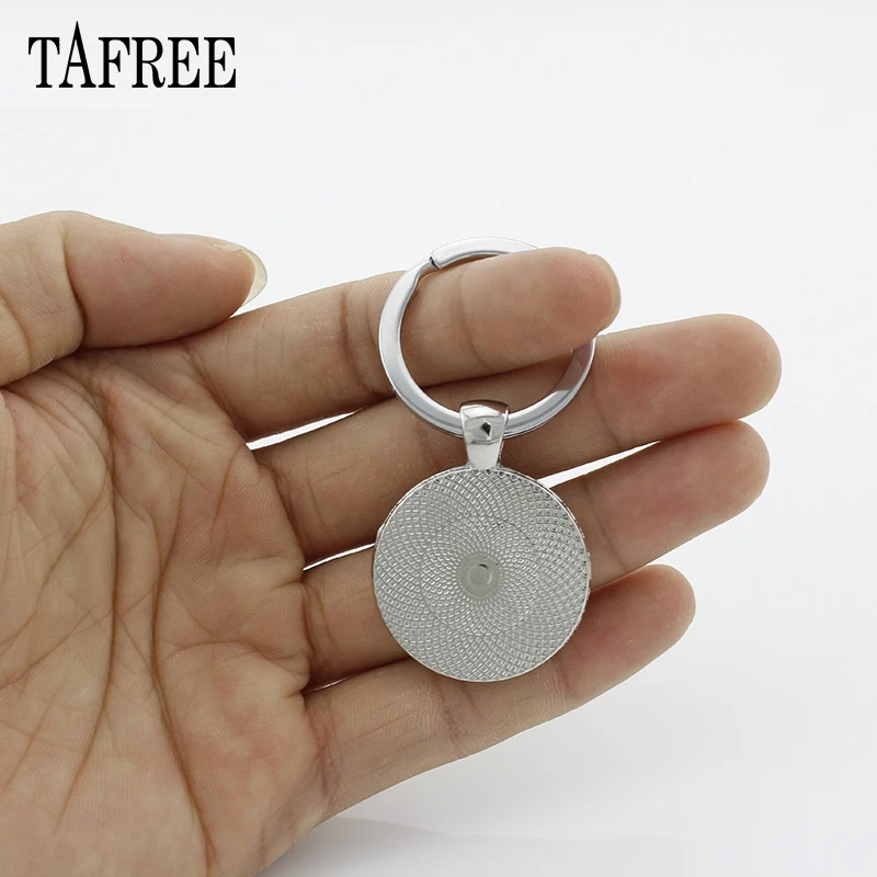 Брелок TAFREE Life Of Tree кольцо для ключей романтическое очарование синий белый цвет