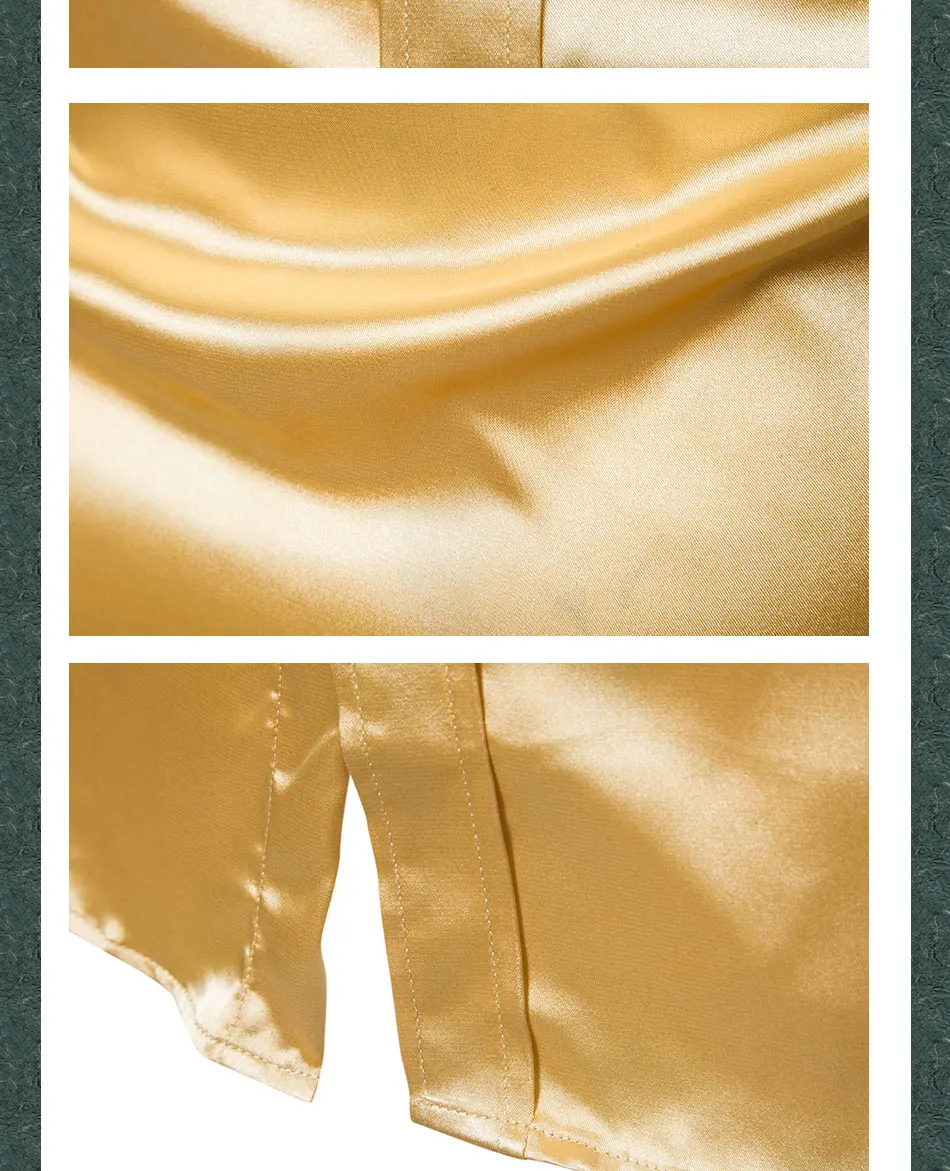 Горячая Мужская Высокое качество Досуг Мода яркая поверхность ночной клуб бар КТВ шоу Униформа лацкан с длинными рукавами рубашка-смокинг 10 цветов