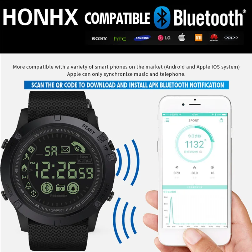 Multi Smart Function Flagship Rugged Smartwatch 33-month Standby Time 24h All-Weather Monitoring Remote Camera Function 40MR2502