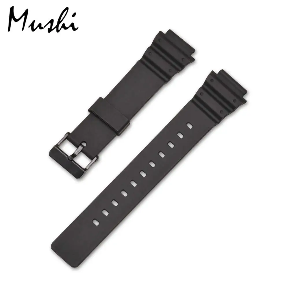 Часы Ms ремешок для Casio MRW-200H черный мужской ремешок с пряжкой ремешок для часов чехол для часов+ инструмент - Цвет ремешка: Black